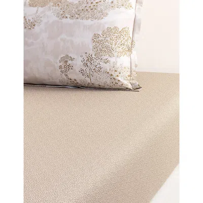 Yves Delorme Multicoloured Paysages Abstract-print Cotton-batiste Fitted Sheet In Multi