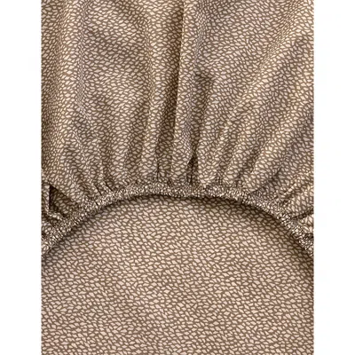 Yves Delorme Multicoloured Paysages Abstract-print Cotton-batiste Fitted Sheet In Multi