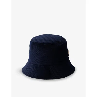 Prada Corduroy Bucket Hat In Blue