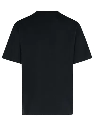 Burberry Cross Stitch Logo Cotton T-shirt In Black