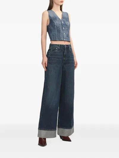 Rag & Bone Sofie Embellished Jeans In Blue