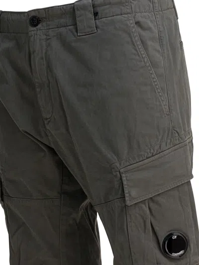 C.p. Company Utility Trousers Featuring Multiple Pockets In Gray