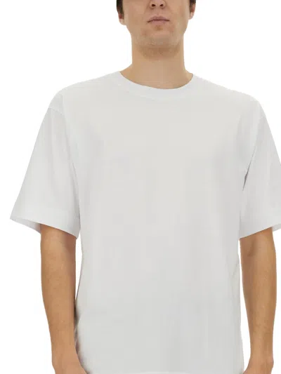 Dries Van Noten Crew Neck Short Sleeve Cotton T-shirt In White
