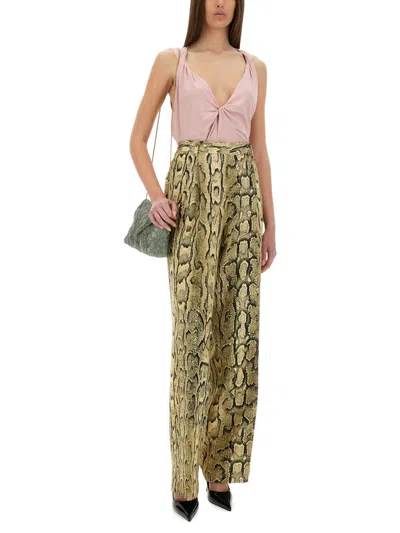 Dries Van Noten Jacquard Palazzo Trousers In Multi