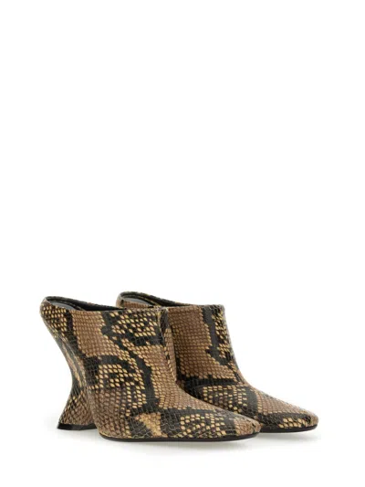 Dries Van Noten Women Leather Asymmetric Boots In Multi