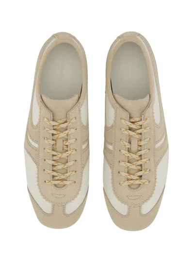Dries Van Noten Leather Sneaker In Neutral