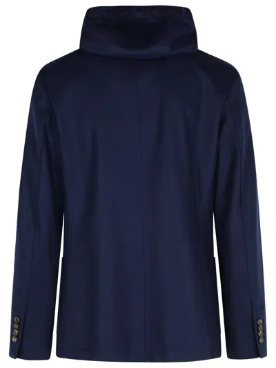 Eleventy Single Breasted Jacket In Blue