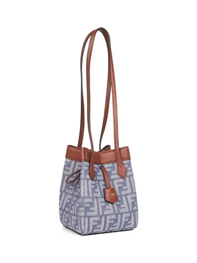 Fendi Women Blue  Origami Mini Minibag In Multi