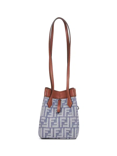 Fendi Women Blue  Origami Mini Minibag In Multi