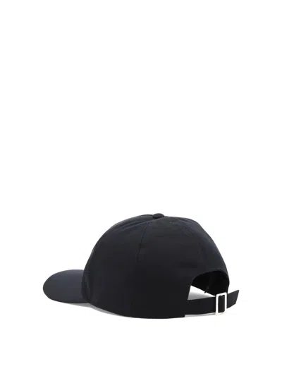 Ferragamo Gancini-embroidered Baseball Cap In Black