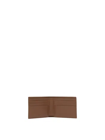 Ferragamo Compact Brown Wallet With Minimalist Design And Subtle Stitching In Brown
