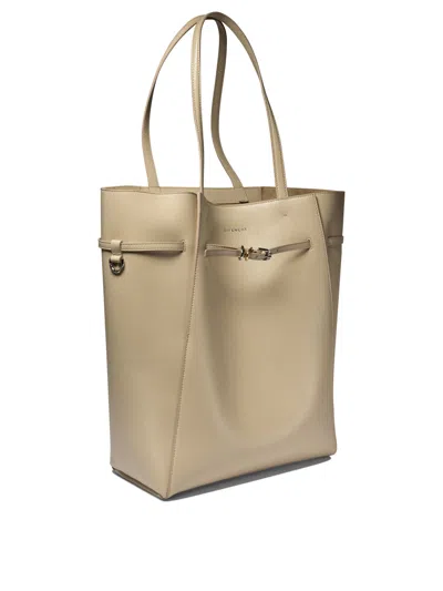 Givenchy Medium Voyou Shoulder Bags Beige In Neutral