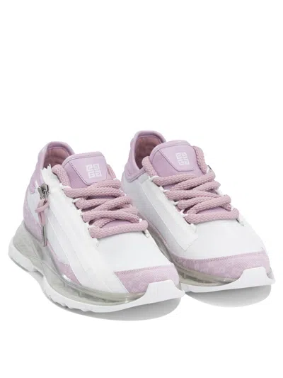 Givenchy Textile And Leather Sneakers In Pink