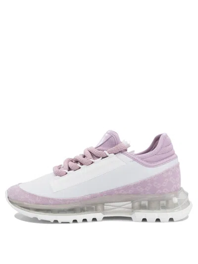 Givenchy Textile And Leather Sneakers In Pink