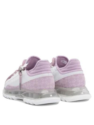 Givenchy Textile And Leather Sneakers In Pink