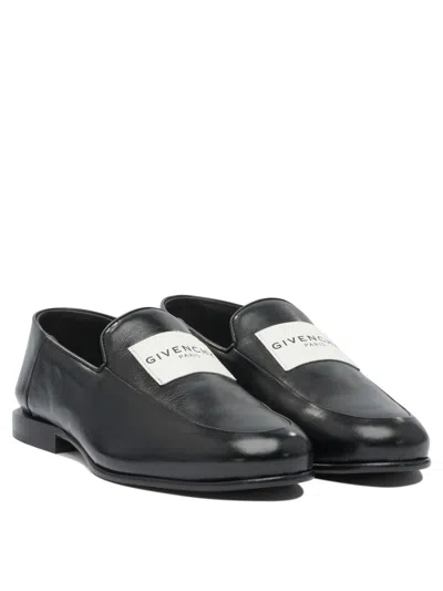 Givenchy Glossy Round Toe Loafers In Black