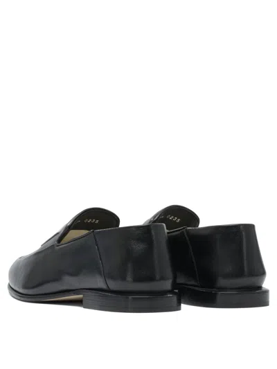 Givenchy Glossy Round Toe Loafers In Black