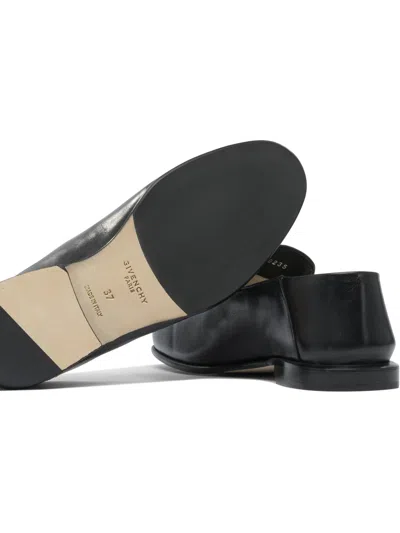 Givenchy Glossy Round Toe Loafers In Black