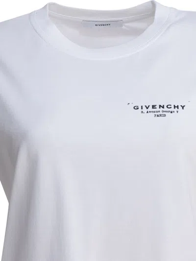 Givenchy White Cotton Jersey Crewneck T-shirt In White
