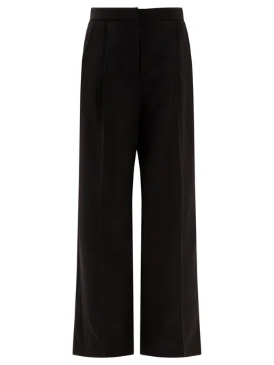 Givenchy Wool Pleated Trousers With High Waist In Black