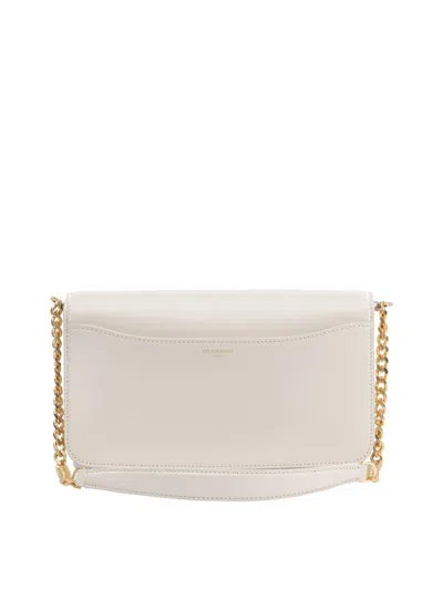 Golden Goose Gioia Flap Leather Shoulder Bag In White