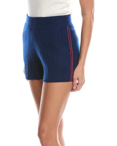 No Name Noname Indigo Cashmere Short In Blue