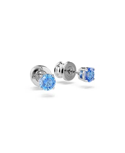 Swarovski Stilla Attract Stud Earrings In Blue