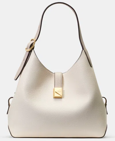 Kate Spade Deco Medium Pebbled Leather Crossbody Tote Bag In Neutral