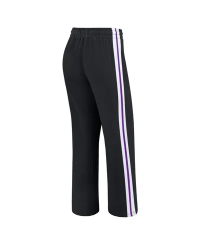 Wear By Erin Andrews Women's Black Minnesota Vikings Color-block Straight Leg Pants In Black