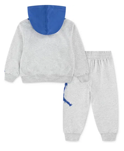 Jordan Baby Boys 2-piece Jumpman Fleece Hoodie And Pants Set In Gray