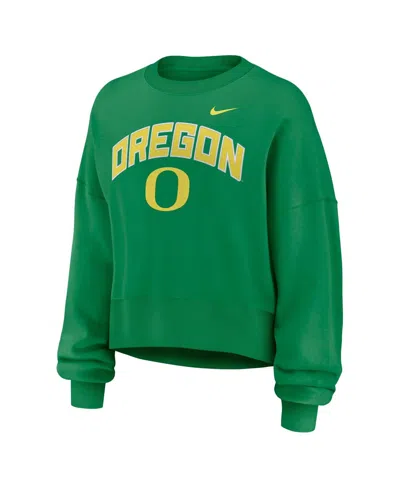 Nike Oregon Phoenix Arch  Women's College Pullover Crew In Green