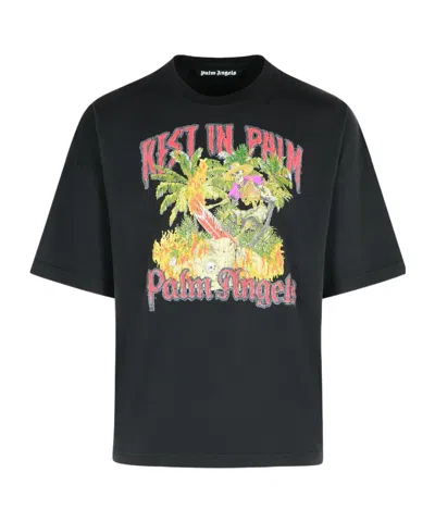 Palm Angels Rest In Palm Loose T-shirt In Black
