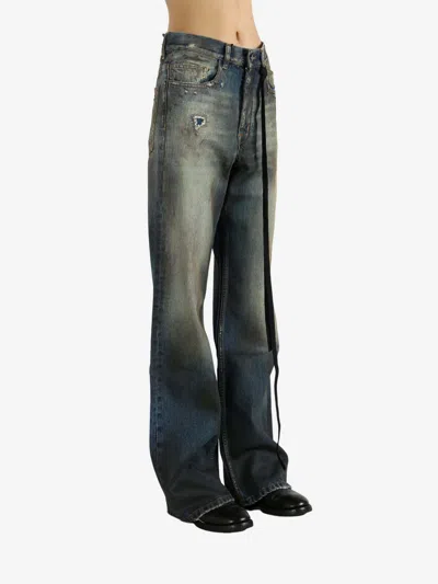 Ann Demeulemeester Genoveva 5-pockets Bootcut Trousers In Green