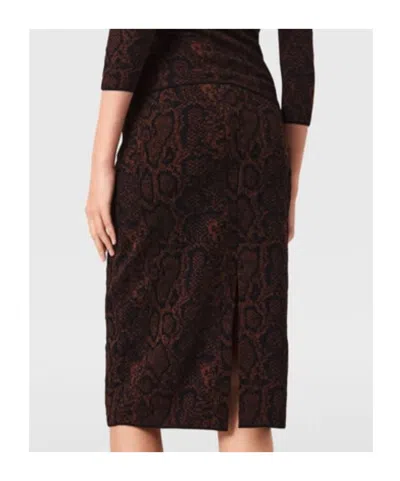 Stella Mccartney Snake Print Calf-length Jacquard Skirt In Multi