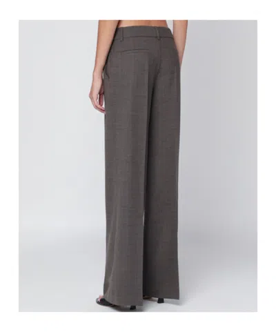 P.a.r.o.s.h . Chestnut-coloured Wool Blend Trousers In Brown