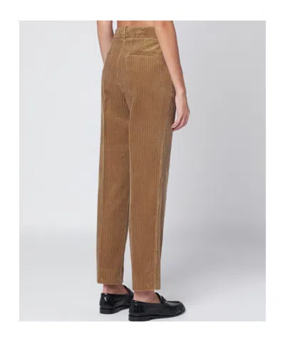 P.a.r.o.s.h . Camel-coloured Corduroy Trousers In Brown