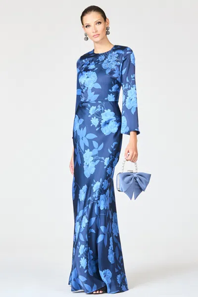Sachin & Babi Embellished Alex Gown In Blue