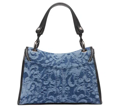 Karl Lagerfeld Luciene Denim Shoulder Bag In Blue