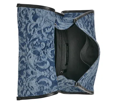 Karl Lagerfeld Luciene Denim Shoulder Bag In Blue