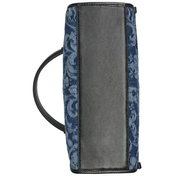 Karl Lagerfeld Luciene Denim Shoulder Bag In Blue