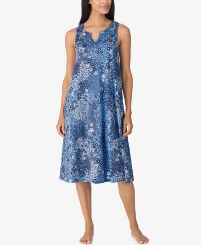 Ellen Tracy Women's Sleeveless Midi Gown In Blue