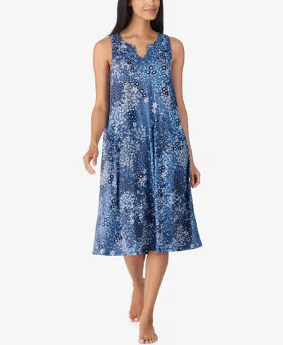 Ellen Tracy Women's Sleeveless Midi Gown In Blue