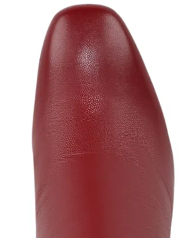 Circus Ny By Sam Edelman Women's Billie Wide-calf Knee-high Block-heel Dress Boots In Red