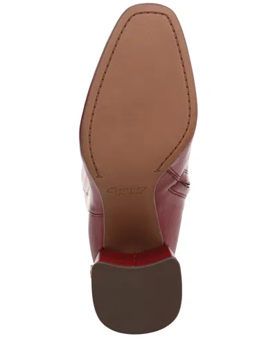 Circus Ny By Sam Edelman Women's Billie Wide-calf Knee-high Block-heel Dress Boots In Red