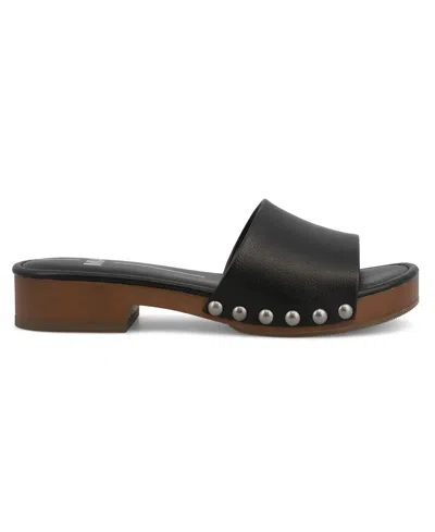 Mia Women's Xonia Studded Round Toe Sandals In Black