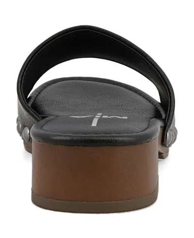 Mia Women's Xonia Studded Round Toe Sandals In Black