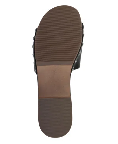 Mia Women's Xonia Studded Round Toe Sandals In Black