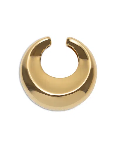 Nina Gordon Large Concave Ear Cuff In Gold