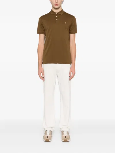 Polo Ralph Lauren Classic Fit Soft Cotton Polo Shirt In Brown