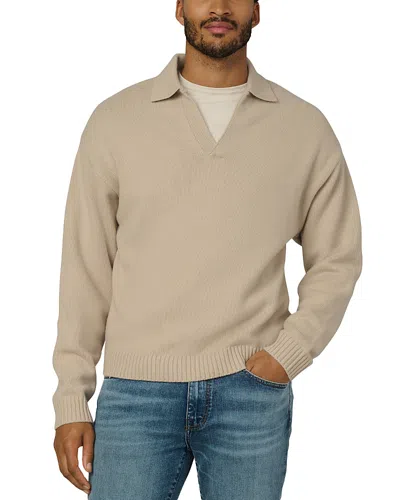 Joe's Jeans Relaxed Fit Sweater Polo In Neutral